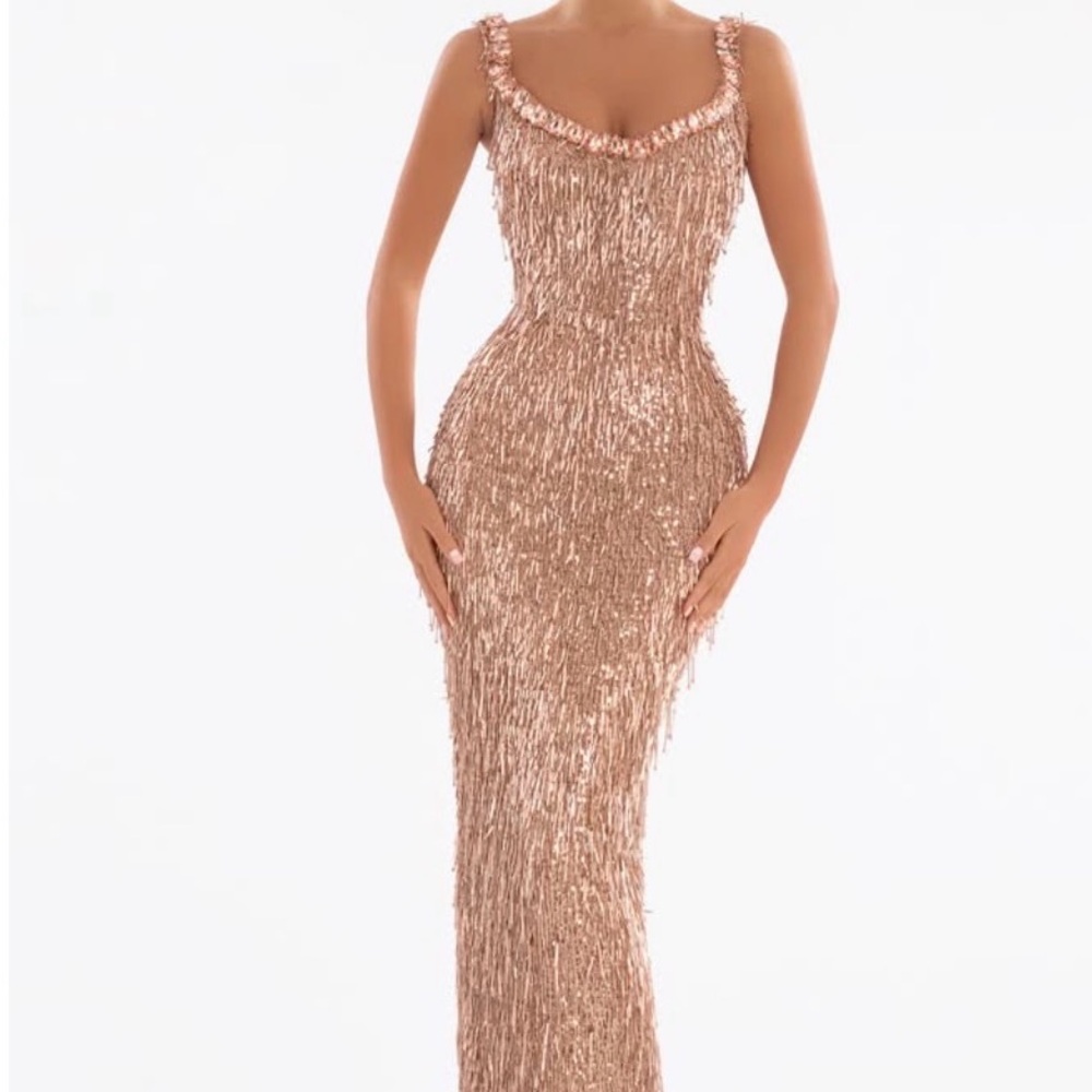 Stunning Metallic Maxi Dress
